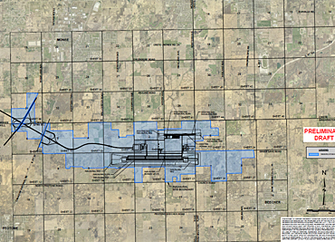 Map image showing variois section numbers by township. Click for larger view.