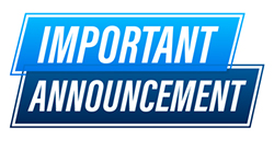 Important Announcement