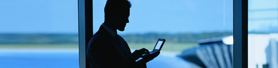 photo of passenger waiting for flight