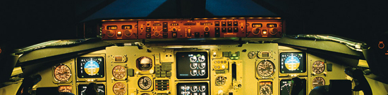 photo of jet cockpit
